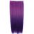 New 1pc Clip in Synthetic Human Hair Extensions Long Straight 5 Clips Gradient Rose and Dark Purple