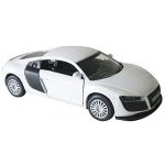 Audi r8 Super sports Diecast Car Model Collection Sound&Light White