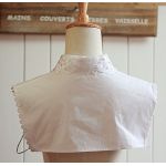 New Women's Fake Half Shirt Blouse Collar PeterPan Detachable Collar Unisex Tie White New Women's Fake Half Shirt Blouse Collar PeterPan Detachable Collar Unisex Tie White