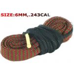 243 Caliber & 6MM Rifles .243cal Bore Snake Cleaning Tool (rifle/gun cleaning)