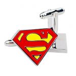 Superman Cufflinks for Mens Shirt High-end French Cuff links Wedding Groom Gift