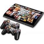 Skin Sticker Cover For PS3 PlayStation Super Slim 4000 Console+2 Controllers #33