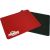 2x Mouse Mats / Pads Quality Plain thin Fabric - Red and Black
