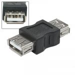 Female to Female Type A USB 2.0 Converter Adapter