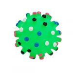 Green pet dog puppy chew squeak squeaky small ball toy
