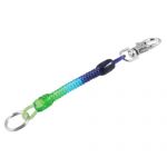 Lobster Hook Blue Green Spring Coil Design Keyring Keychain Key Chain Strap Rope
