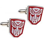 Transformers Mens Shirt Cuff Links French buttons Cufflinks Business Shirt Cuff links (Red)