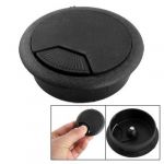 Computer Desk Table Grommet Cable Wire Hole Plastic Cover Black