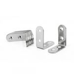 40mm x 40mm x 17mm Stainless Steel 90 Degree Angle Bracket 10 Pcs