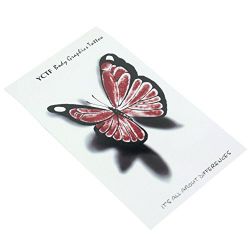 3D Butterfly Design Body Art Temporary Tattoo Stickers Party Prom for Women
