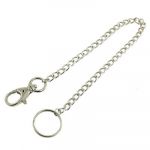 2 Pcs 25cm Chain Length Silver Tone Metal Key Ring Keychain w Clip Hook 2 Pcs 25cm Chain Length Silver Tone Metal Key Ring Keychain w Clip Hook