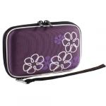 Purple EVA Hard Drive Carrying Case Cover Pouch Zipper for 2.5 HDD