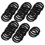 48pcs black elastic rubber hair bands ponytail holders for ladies 48pcs black elastic rubber hair bands ponytail holders for ladies