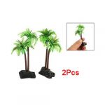 2 PCS Plastic Coco Tree Plants for Fish Tank Aquarium Deocr 2 PCS Plastic Coco Tree Plants for Fish Tank Aquarium Deocr