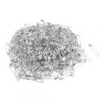 Clothing Fastener Tool Clip Buttons Silver TOne Metal Safety Pins 500 Pcs