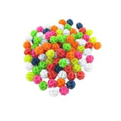 2 Bags Colorful Plastic Clip Spoke Bicycle Beads Decor
