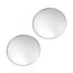 2 Pcs Round Stick-On Convex Blind Spot Mirror Set
