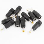 2.1 x 5.5mm Female to 4 x 1.7mm Male AC DC Power Connector Adapter Laptop 10pcs