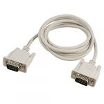 1.3M VGA HD15 Male to DB9 Pin Male Adapter Cable Light Gray