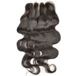 NEW 3 parts 8-22 5A Brazilian Virgin human Hair Lace Closure 3.5x4 body wave 12'