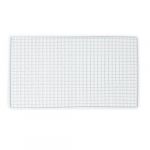 40 cm x 25 cm Metal Silver Tone Rectangle Shape Squares Holes Grilling Barbecue Wire Mesh