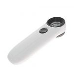 High power 20x lighted magnifying glass hand held magnifier