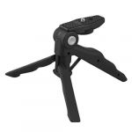 Portable black rubber pad plastic folding mini digital camera tripod