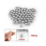 74 Pcs 6mm Diameter Steel Ball Bearings Bicyle Replacement Parts 74 Pcs 6mm Diameter Steel Ball Bearings Bicyle Replacement Parts