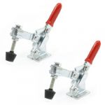 2pcs 102B 180Kg 397 Lbs U Shape Bar Red Handgrip Vertical Toggle Clamp