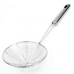 Kitchen Cookware 5 Diameter Net Colander Mesh Ladle 13.4 Long