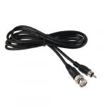Black 3 Meters RCA to BNC Male Connector Video Cable for CCTV Camera