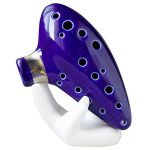 NEW 1X Blue 16 Holes Ocarina Ceramic Alto C Legend of Zelda Zelda Ocarina Flute
