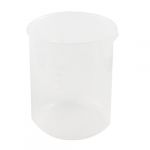 Clear white plastic 250ml measuring cup beaker for flour liquid