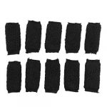 10PCS Black Sports Elastic Finger Sleeve Protector