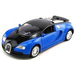 Top Gift 1:36 Bugatti Veyron Diecast Car Model Collection with Sound&Light Blue