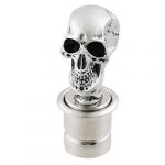 Vehicle car silver tone skull head design cigarette lighter plug dc 12v