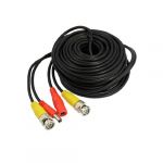 15m CCTV Camera Security Video Power Cable BNC to DC Connector