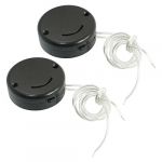 2Pcs CR2032 CR2035 Coin Button Cell Battery Holder on/off Switch Black