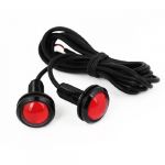 2 Pcs Red LED Eagle Eye Truck Car Rear DRL Day Time Running Light