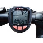 Cycling Accessories Multifunctional Bicycle LCD Computer Waterproof Bicycle Computer Odometer MTB Bike Speedometer Black YT-816