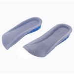 2 Pcs Clear Blue Gray 1.1 Height Heel Increase Silicone Gel Insoles Pads 2 Pcs Clear Blue Gray 1.1 Height Heel Increase Silicone Gel Insoles Pads