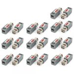 10Pairs CCTV Camera Cat5 UTP Passive BNC Video Balun Transceiver