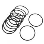 10 Pcs 38mm Outside Dia 2mm Thick Rubber Flexible O Ring Seal Gasket