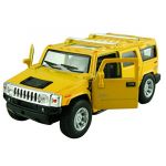 NEW 1:40 Hummer H2 SUV Diecast Yellow Car Model Collection Sound&Light Pull Back