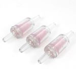 Air Line One Way Aquarium Valves, 3 Pieces, Pink/ Clear