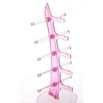 For 5 Pair of Eyeglasses Sunglasses Glasses Sale Show Display Stand Holder Pink