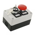 Key Lock on/off Switch Red Mushroom Push Button Station