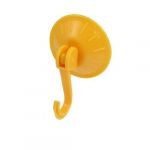Orange Plastic Round Suction Cups 5Kg Load Capacity Wall Hooks