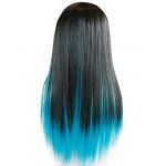 Cosplay Party Fashion Women's Lady Long Wavy Curly Hair Full Wigs Gradient Wig