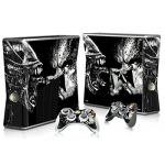 Skin Sticker For XBOX 360 Slim Console + Controller Decal #024